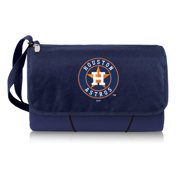 MLB Houston Astros Vista Outdoor Picnic Blanket & Tote - Rainbow/Black