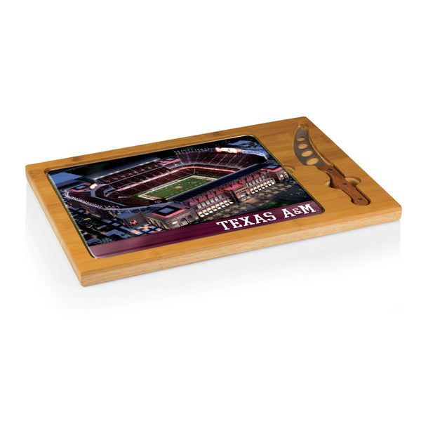 Texas A&m Aggies - Icon Glass Top Cutting Board & Knife Set – Picnic 