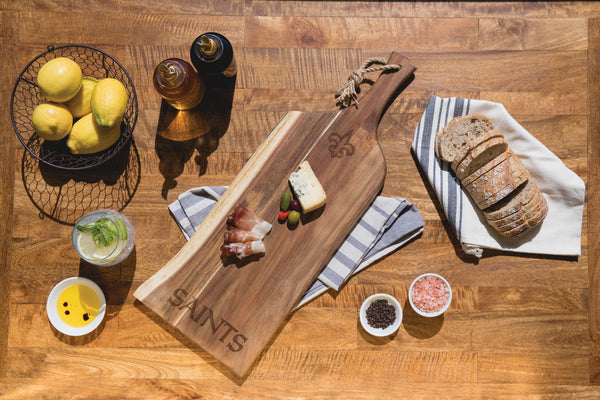 Fitz and Floyd Caleb Acacia Wood Mini Charcuterie Serve Boards, Set of 4, Brown