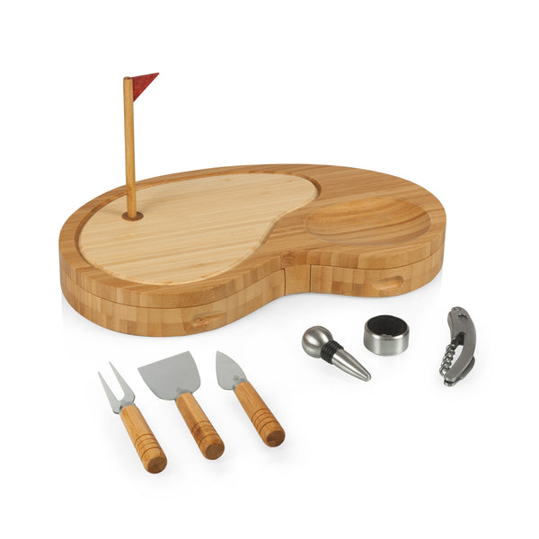 Golf Cheese Board and Knives Set