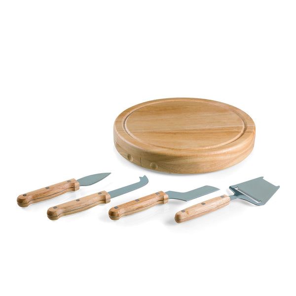 Picnic Silhouette Cheese Board purchases and Tools Set - Rubberwood