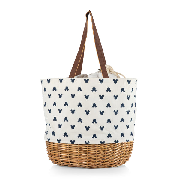 Mickey Mouse Canvas & Willow Basket Tote – PICNIC TIME FAMILY OF