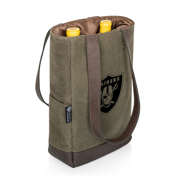 Las Vegas Raiders - Pinot Jute 2 Bottle Insulated Wine Bag