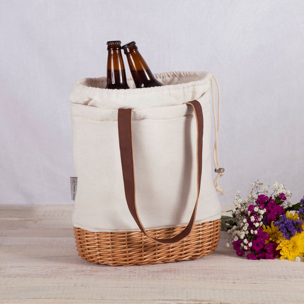 St Louis Blues - Coronado Canvas and Willow Basket Tote – PICNIC