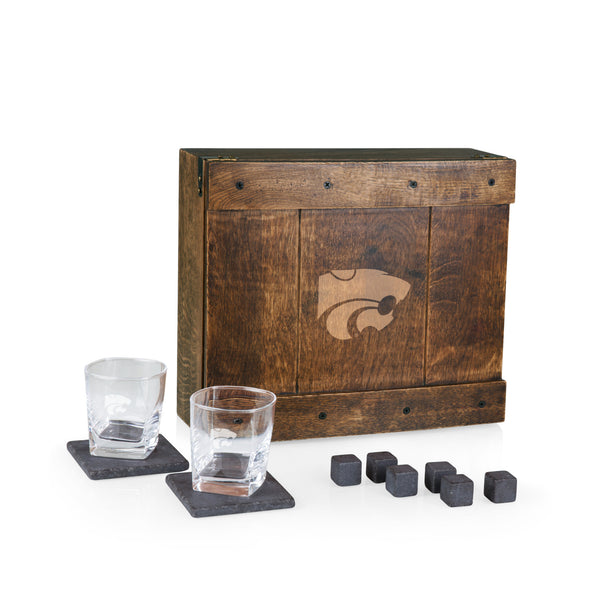 Ludlow Whiskey Glass Set with Wood Base - Jung Lee NY