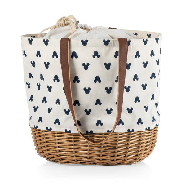 Mickey Mouse Canvas & Willow Basket Tote – PICNIC TIME FAMILY OF