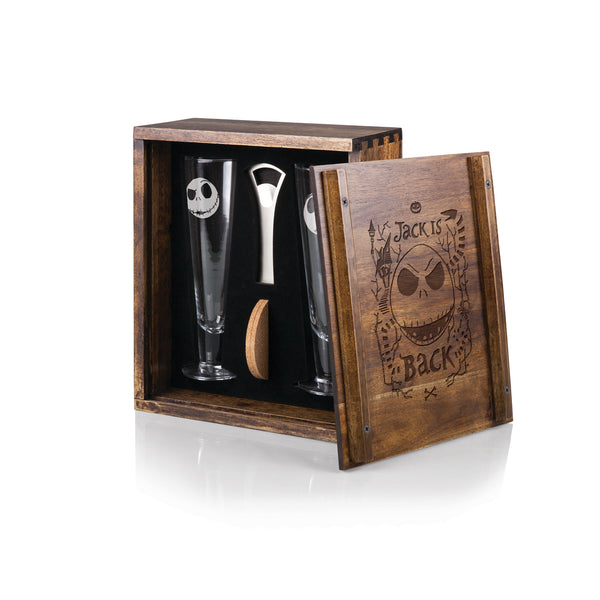 Nightmare Before Christmas Holiday 2-Piece Pint Glass Set with Ice Cube Tray