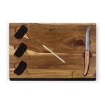 Seattle Seahawks - Delio Acacia Cheese Cutting Board & Tools Set