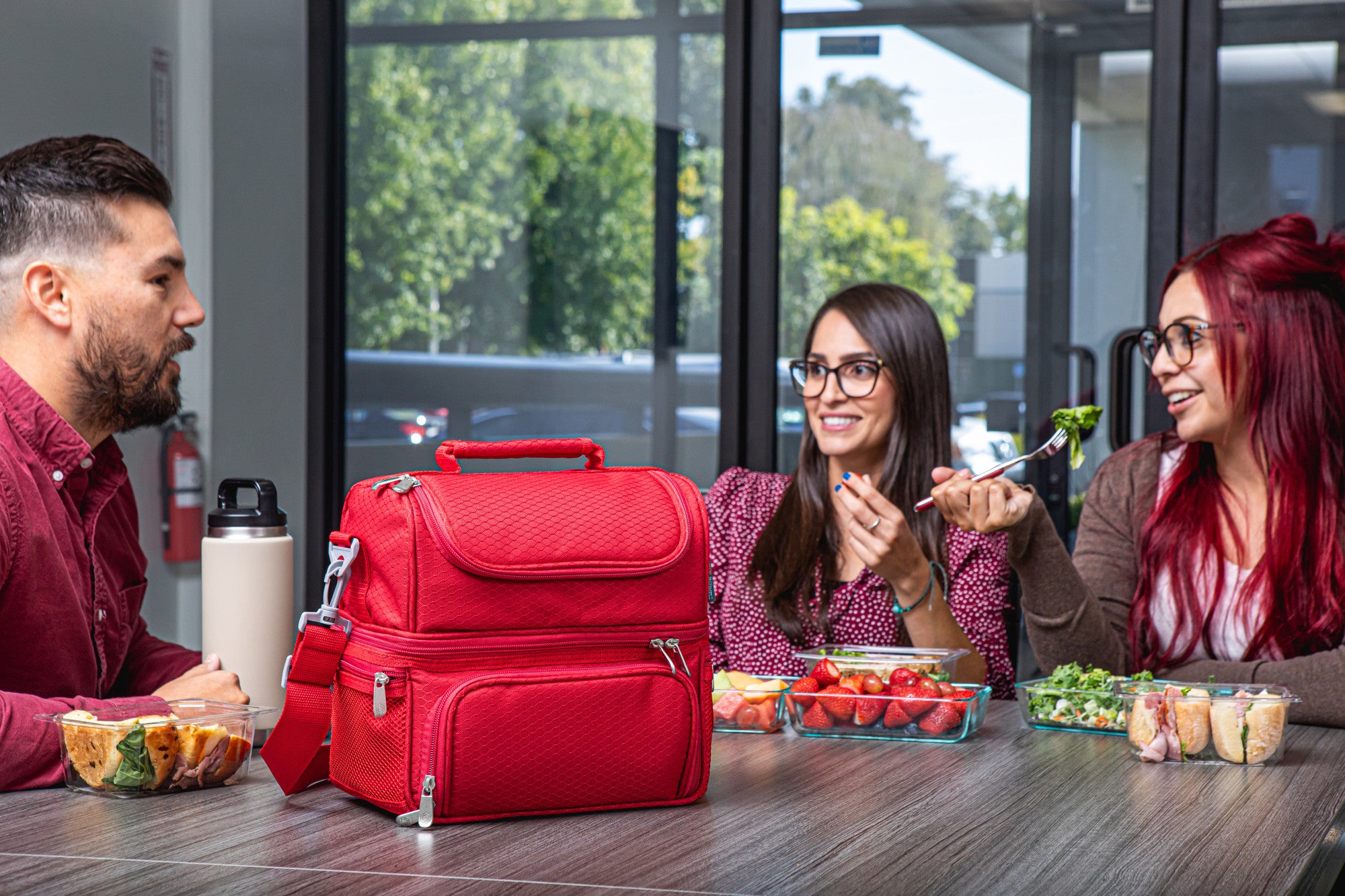 Picnic Time Buffalo Bills Pranzo Lunch Tote - Red