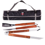 Minnesota Twins - 3-Piece BBQ Tote & Grill Set