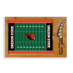 Oregon State Beavers - Icon Glass Top Cutting Board & Knife Set