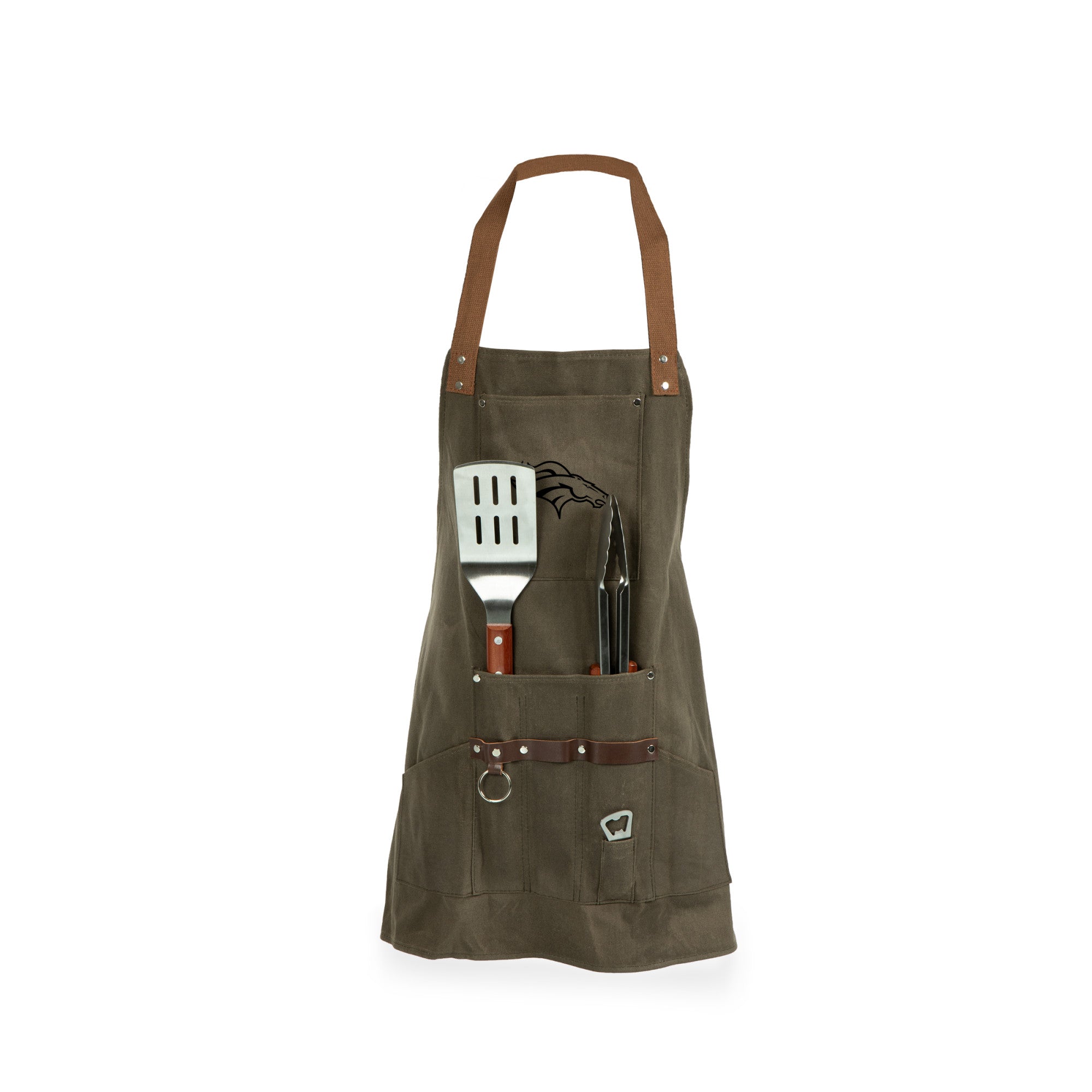 Denver Broncos - BBQ Apron with Tools & Bottle Opener