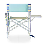 St. Tropez Collection - Sky Blue with Multi Stripe Pattern