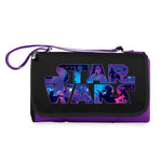 Star Wars Purple Blanket Tote Outdoor Picnic Blanket Cozy Galactic Comfort PICNIC TIME FAMILY OF BRANDS