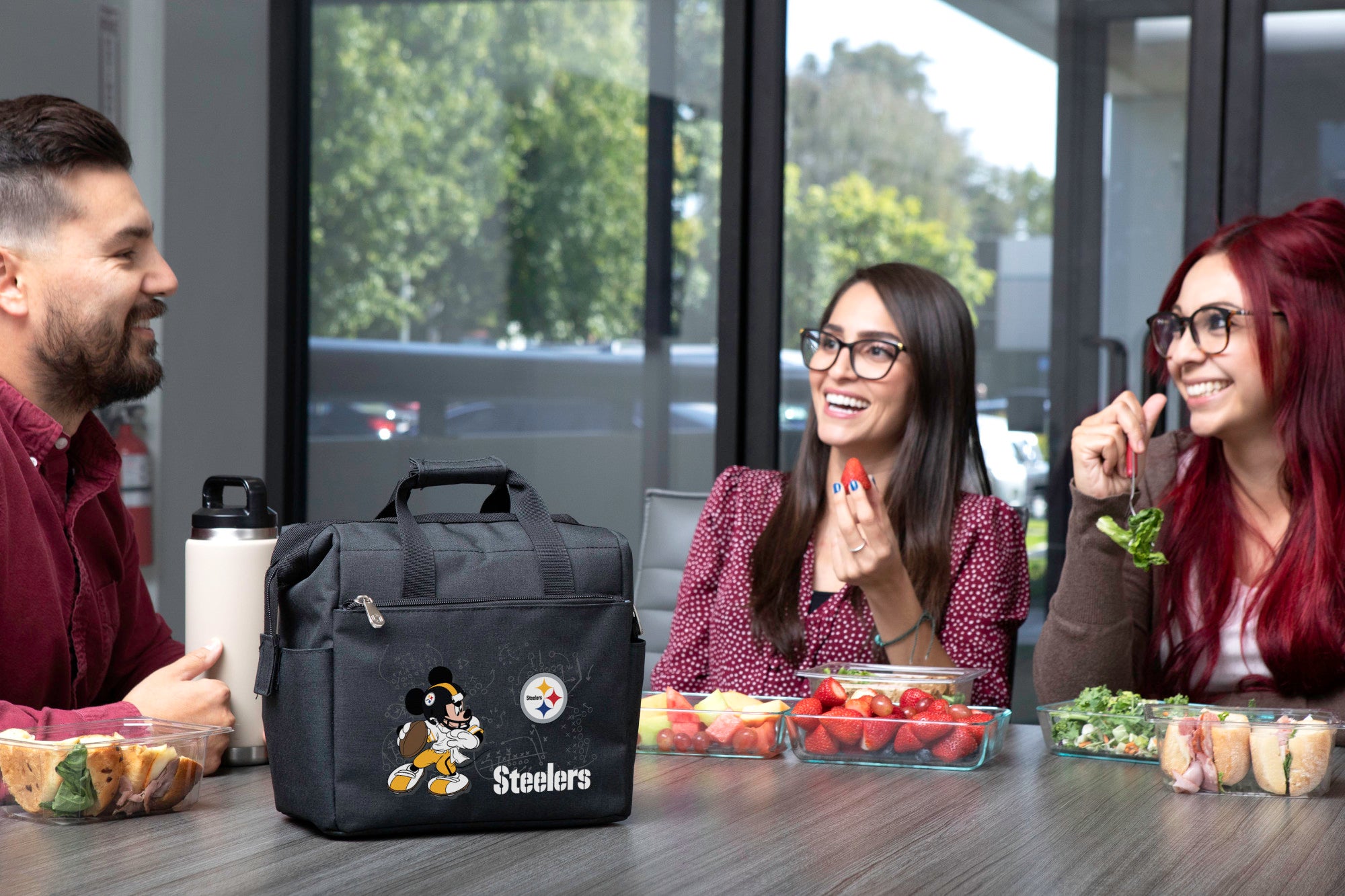 Mickey Mouse Pittsburgh Steelers Lunch Bag Dual Compartment