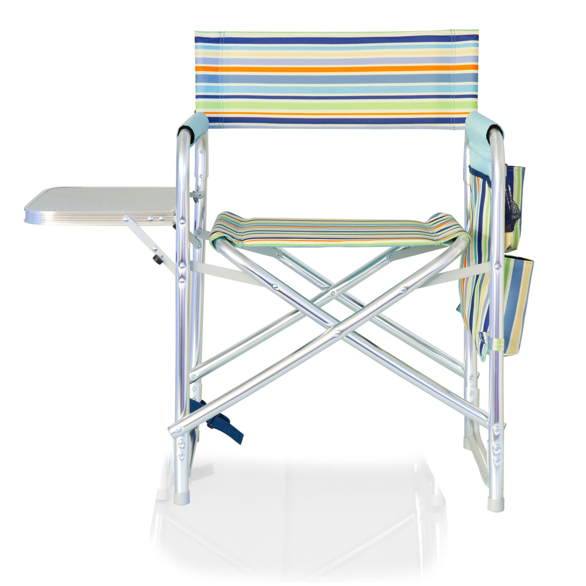 St. Tropez Collection - Sky Blue with Multi Stripe Pattern