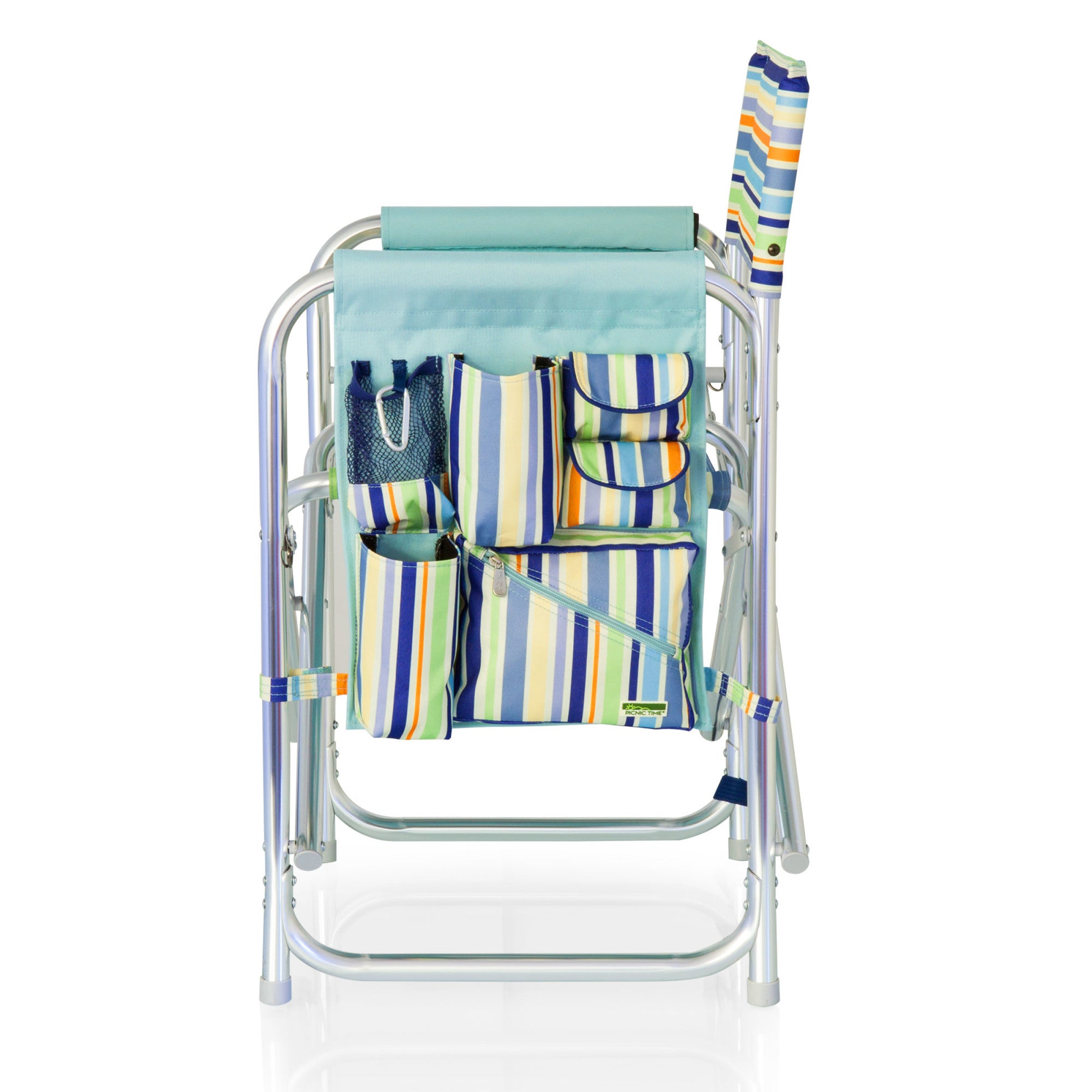 St. Tropez Collection - Sky Blue with Multi Stripe Pattern