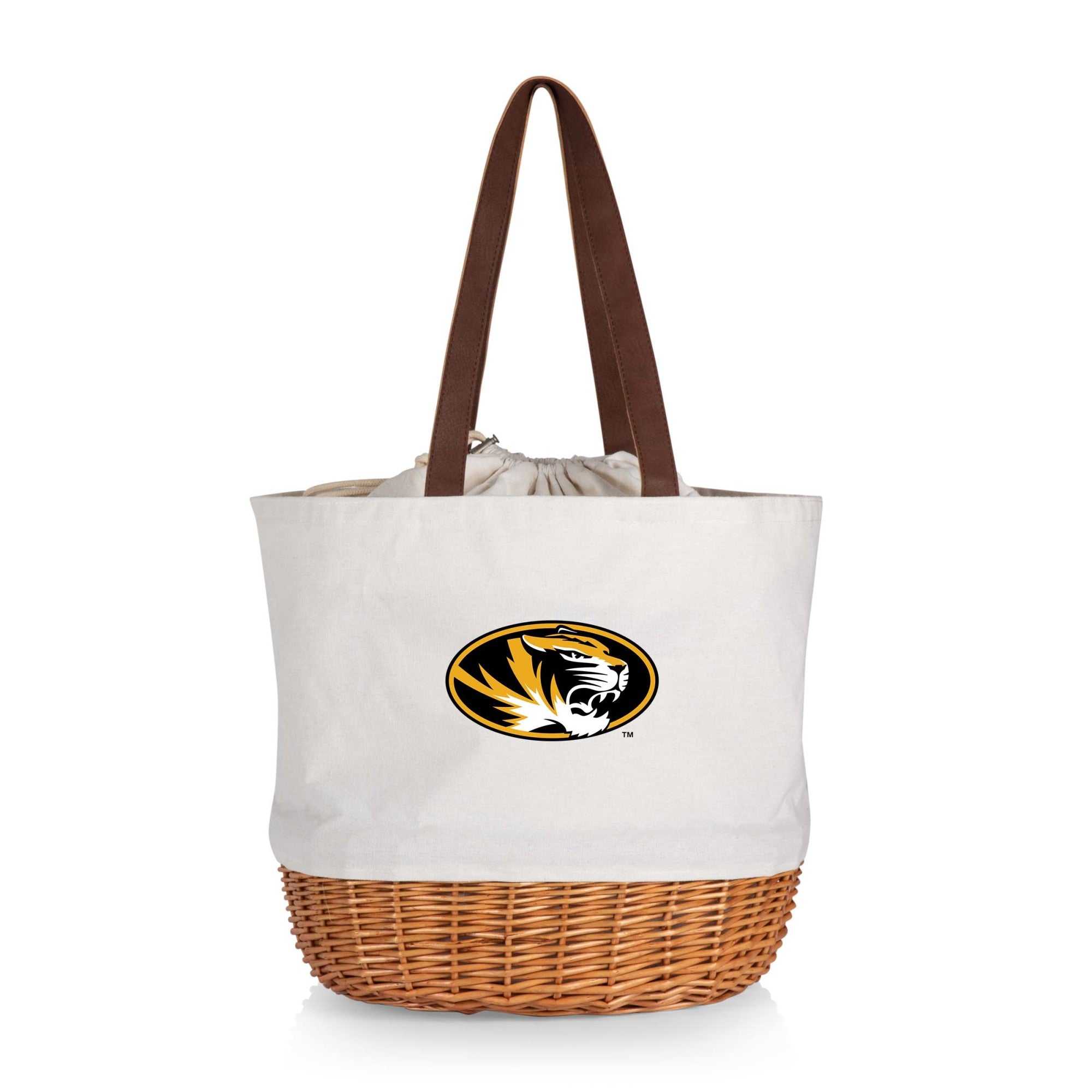 Missouri Tigers - Coronado Canvas and Willow Basket Tote