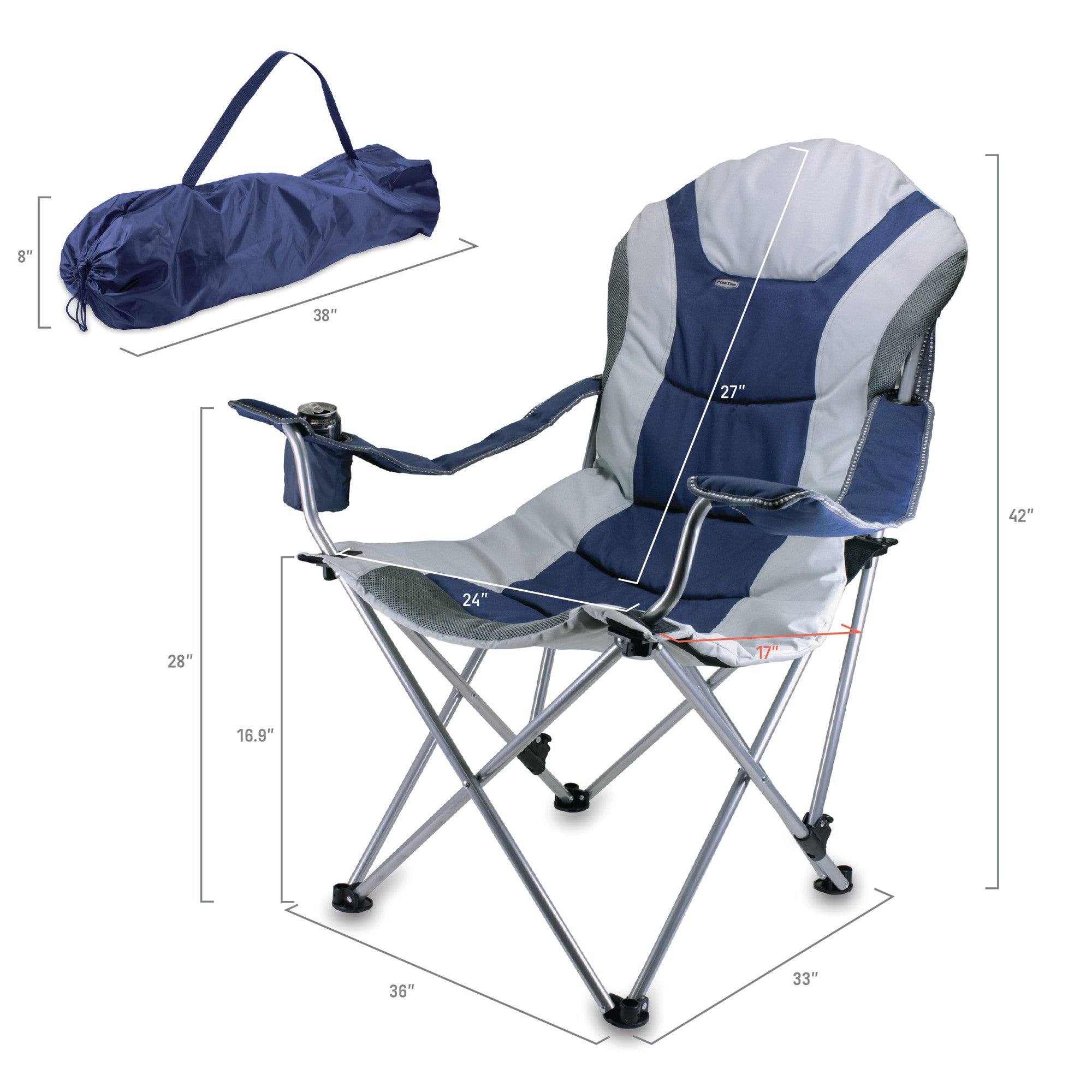 Atlanta Braves - Reclining Camp Chair