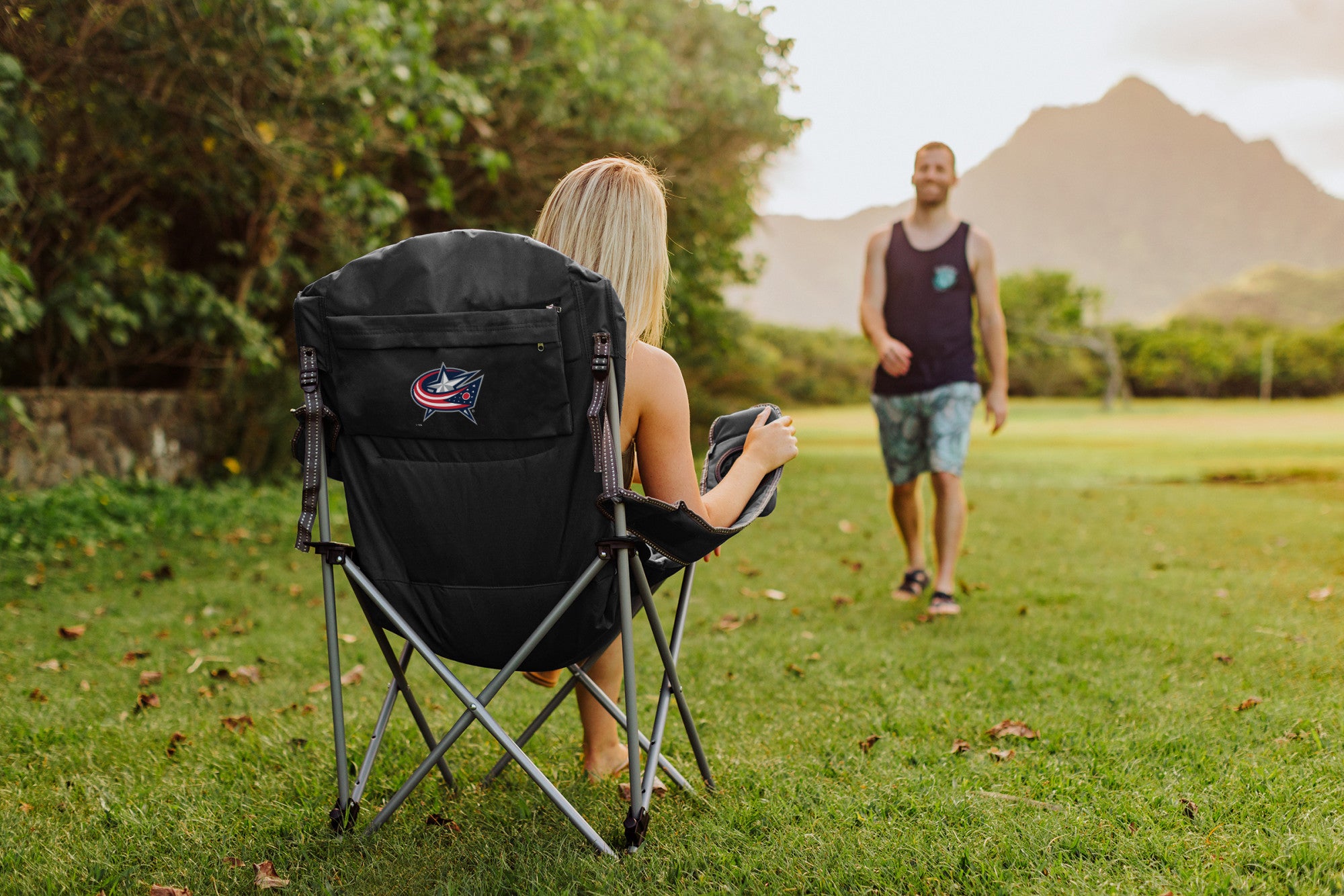 Columbus Blue Jackets - Reclining Camp Chair