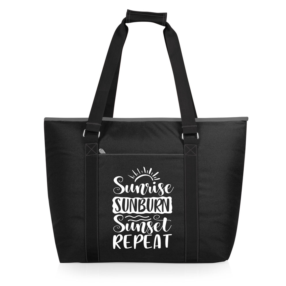 Beach Sayings Sunrise Sunburn Sunset Repeat - Tahoe XL Cooler Tote Bag