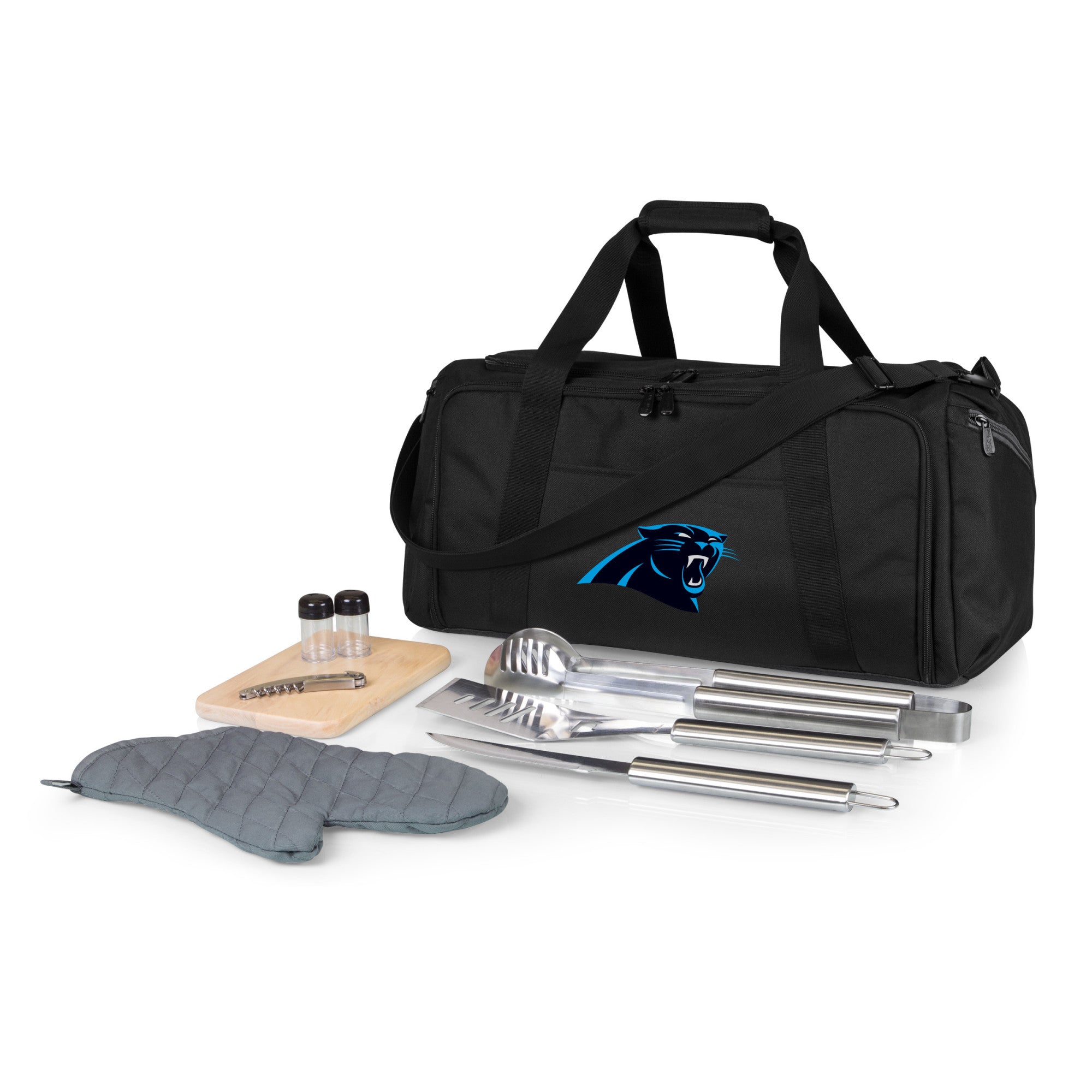 Black Carolina Panthers NFL Disney Outdoor Picnic Blanket Tote