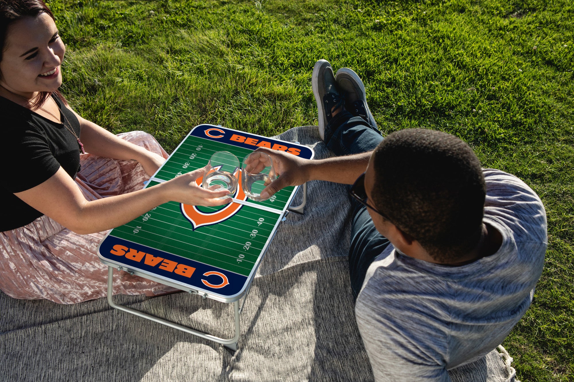 Chicago Bears Version 5 Cornhole Wraps - Set of 2