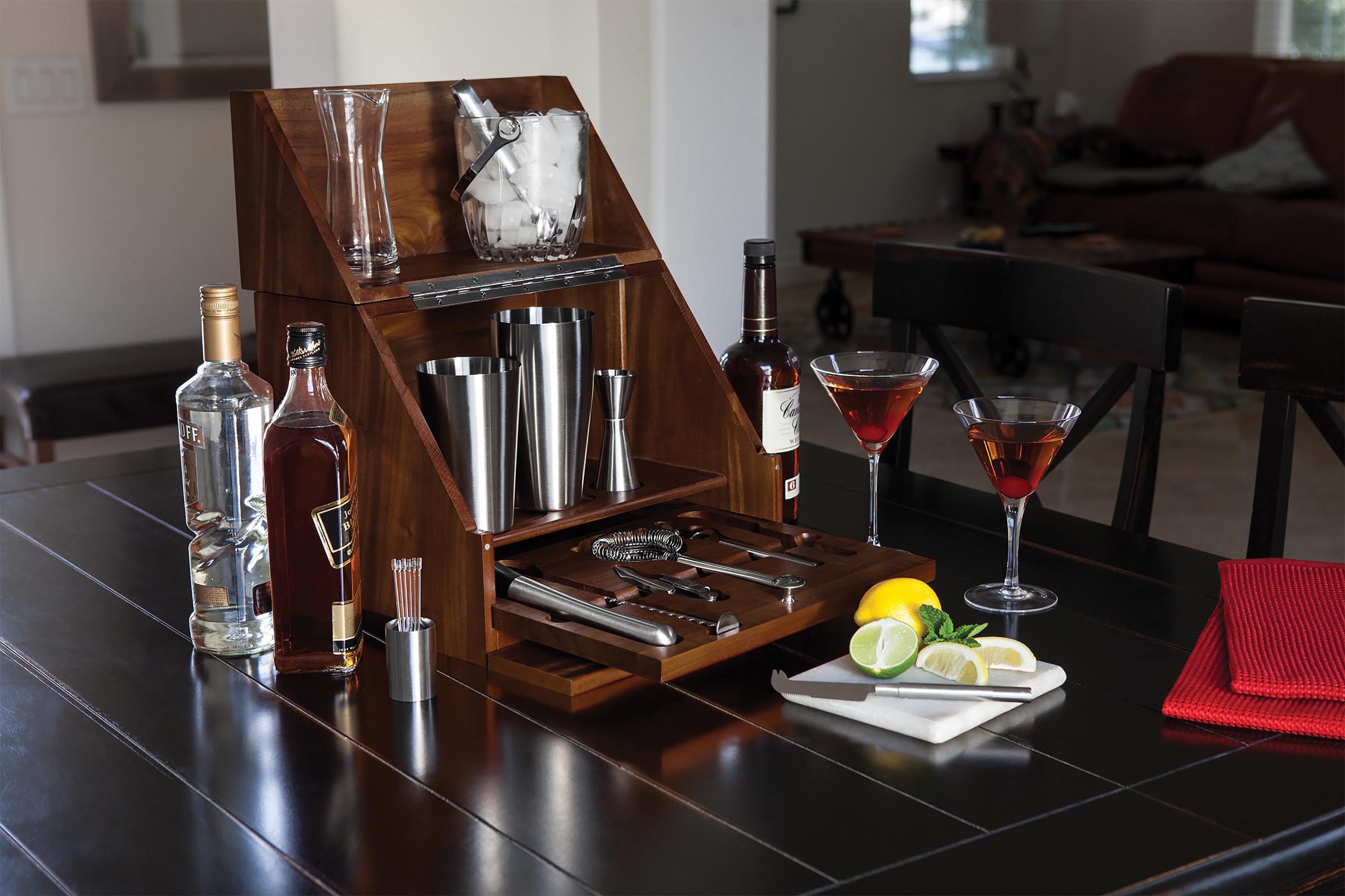 Chicago Bears - Madison Acacia Tabletop Bar Set