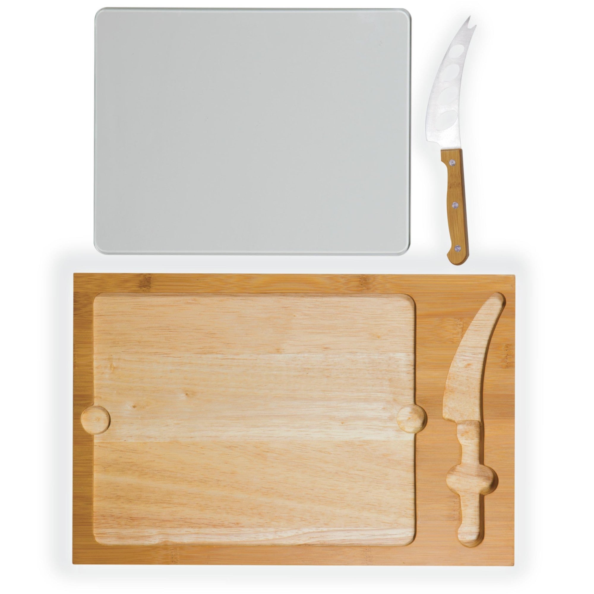 Christmas Cutting Board with Knife Set of 3