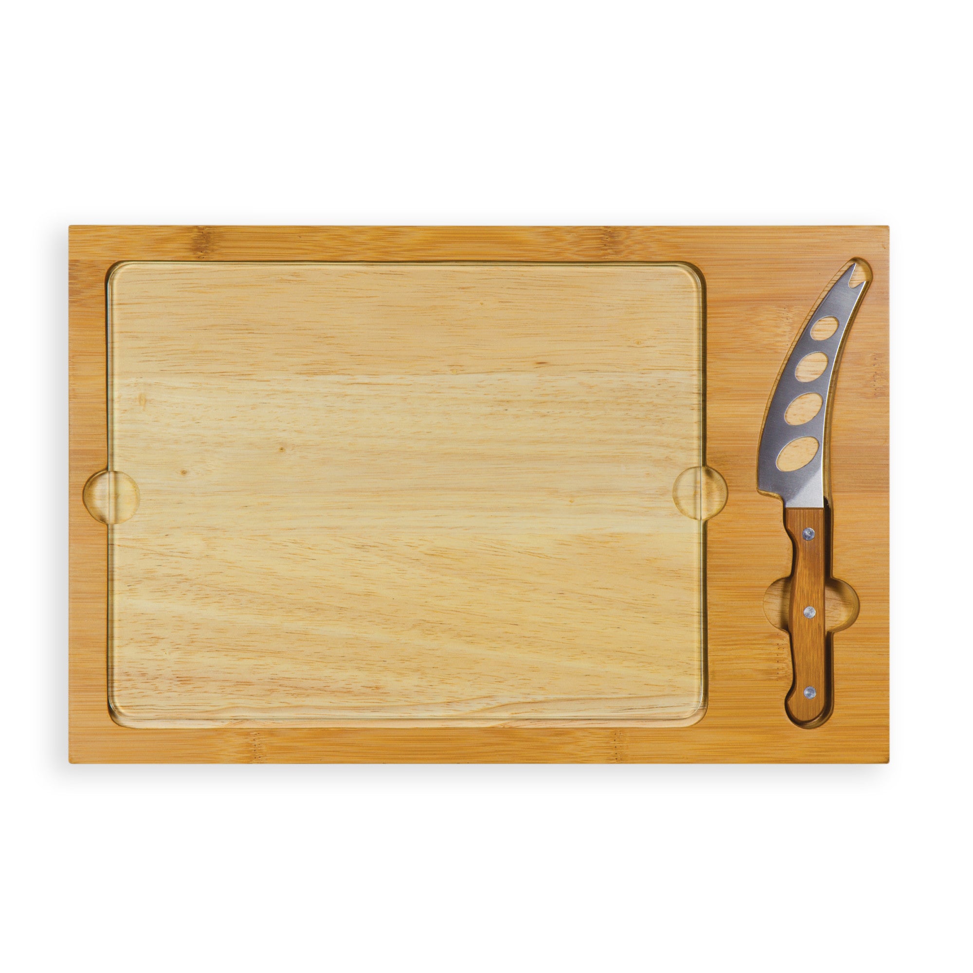 North Carolina Tar Heels - Icon Glass Top Cutting Board & Knife Set