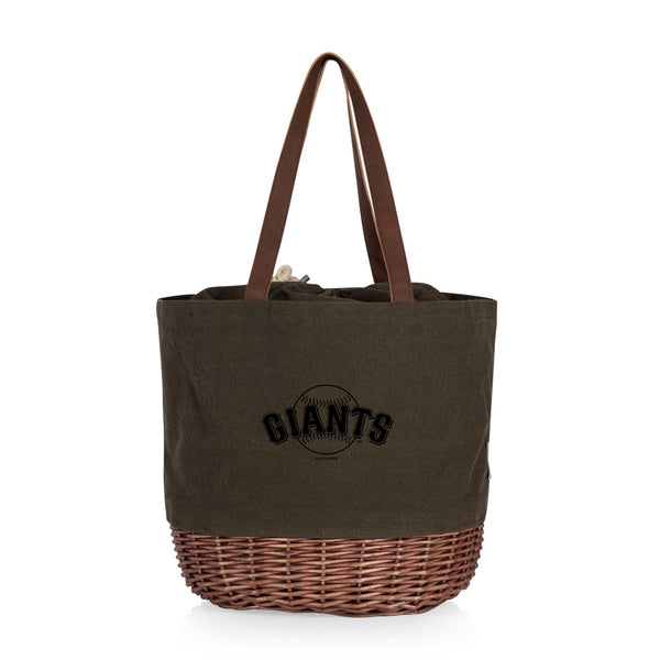 San Francisco Giants - Coronado Canvas and Willow Basket Tote