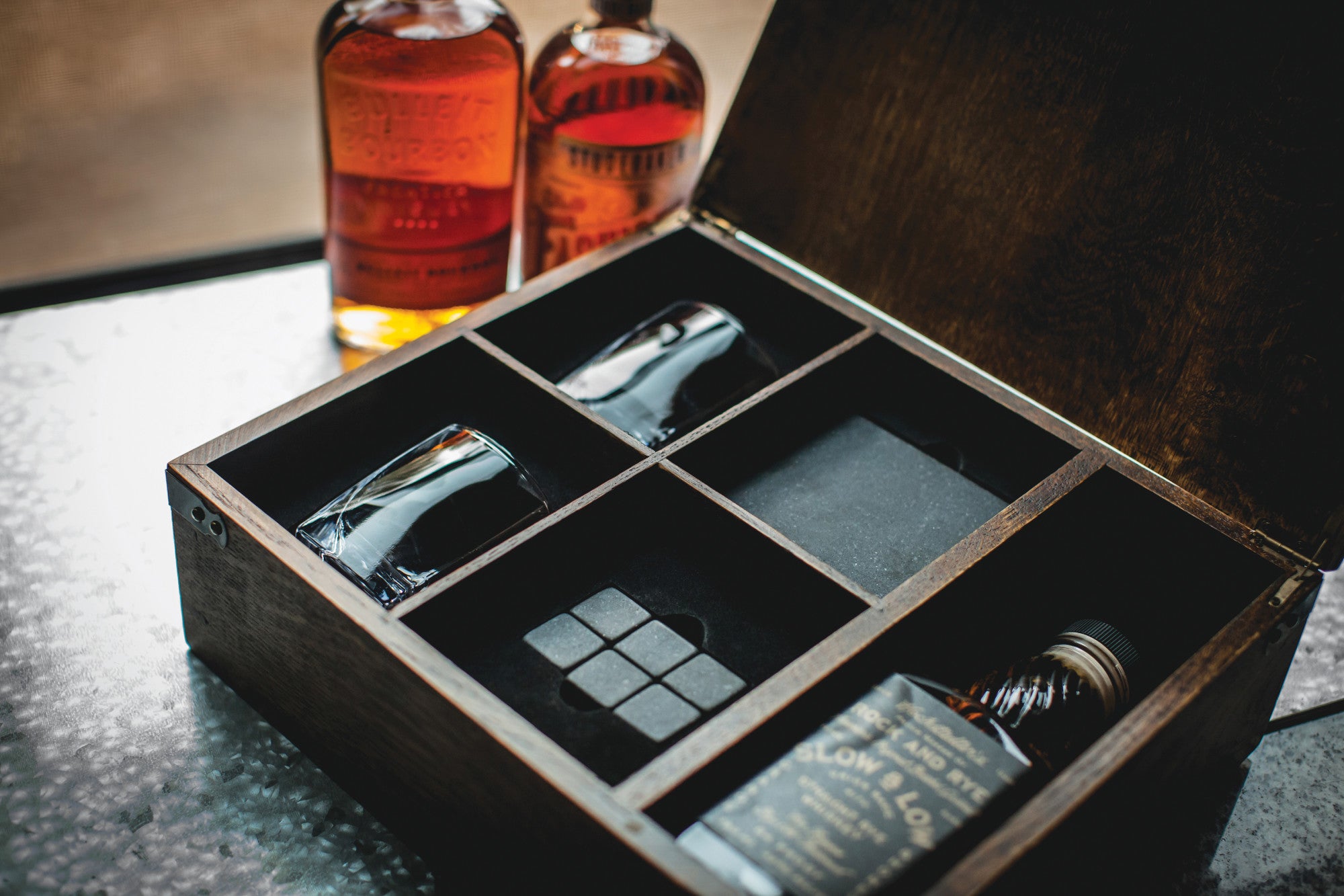 App State Mountaineers - Whiskey Box Gift Set