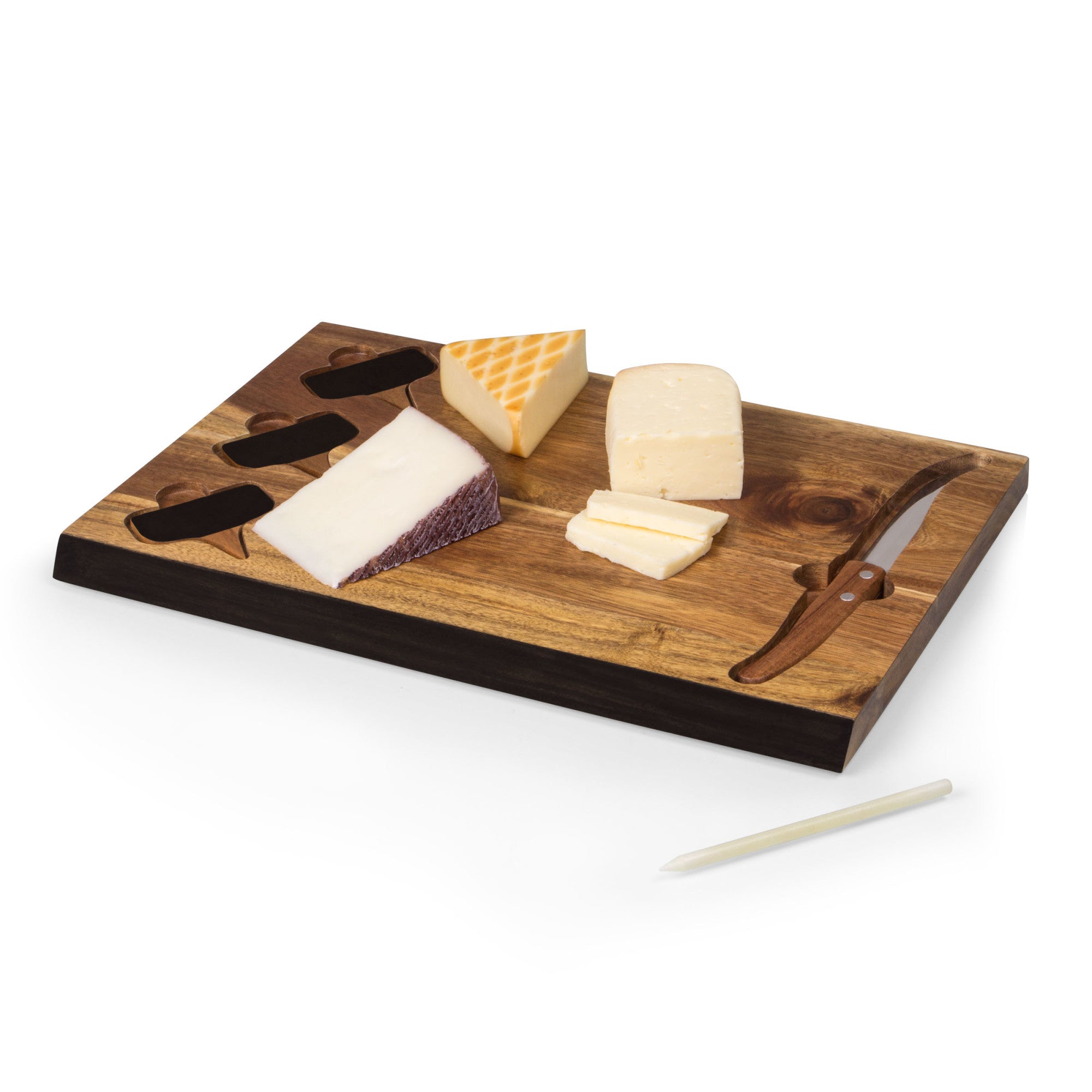 Dallas Cowboys - Insignia Acacia and Slate Serving Board with Cheese Tools