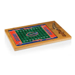 Florida Gators Football Field - Icon Glass Top Cutting Board & Knife Set