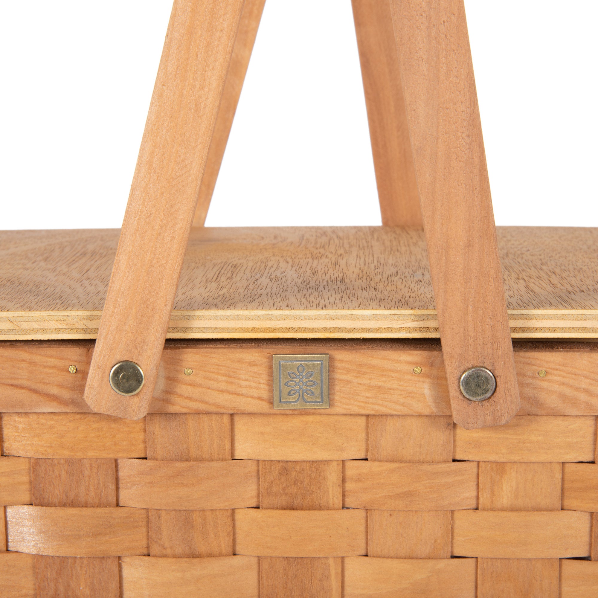 Rattan Picnic Basket Design Lunch Box with Zipper Closure