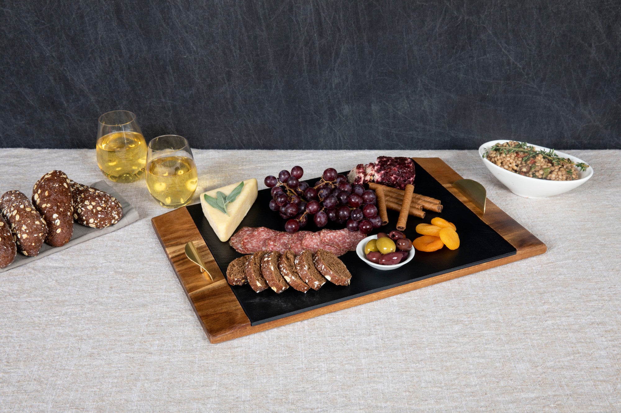 Miami Dolphins - Covina Acacia and Slate Serving Tray