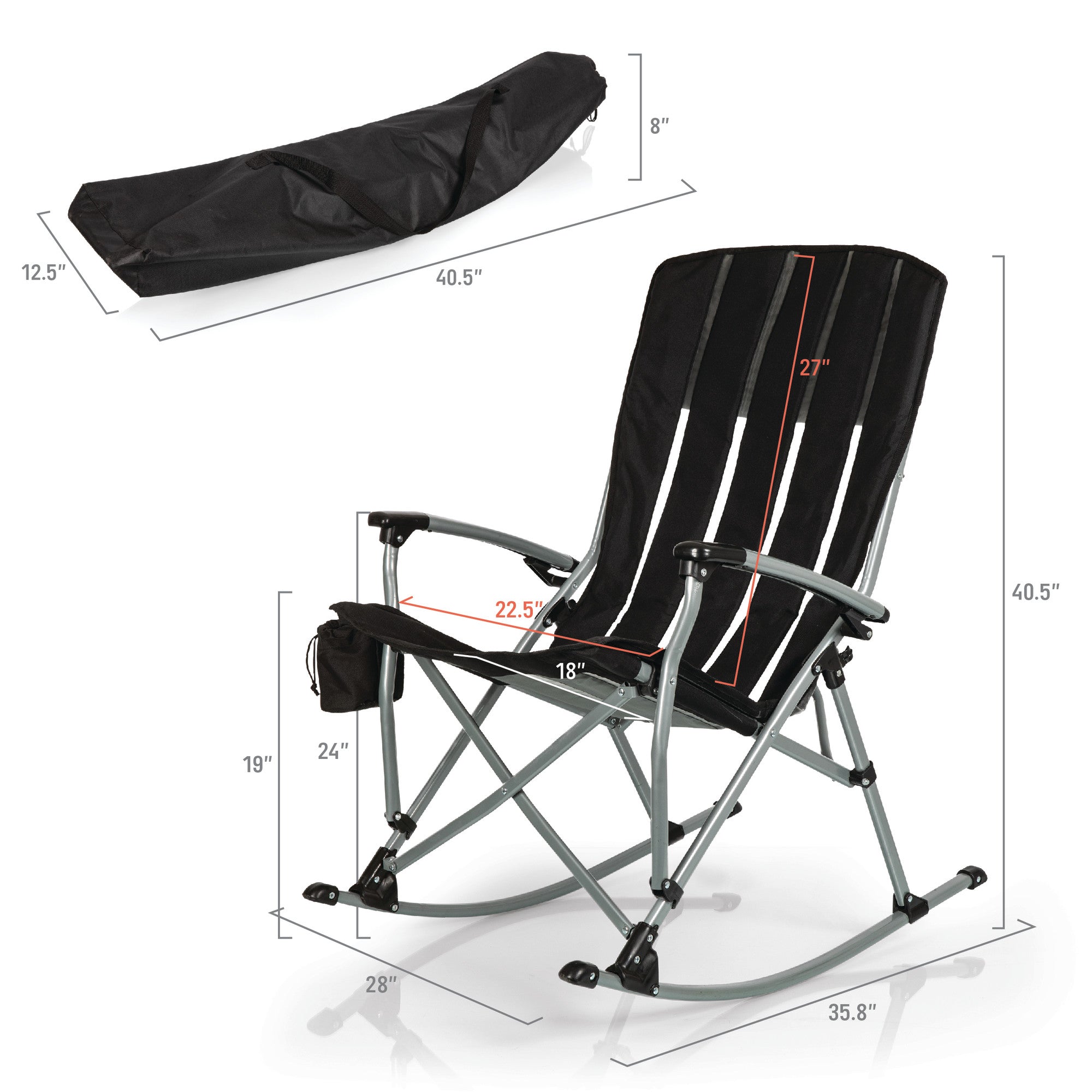 Collapsible rocking chair hot sale