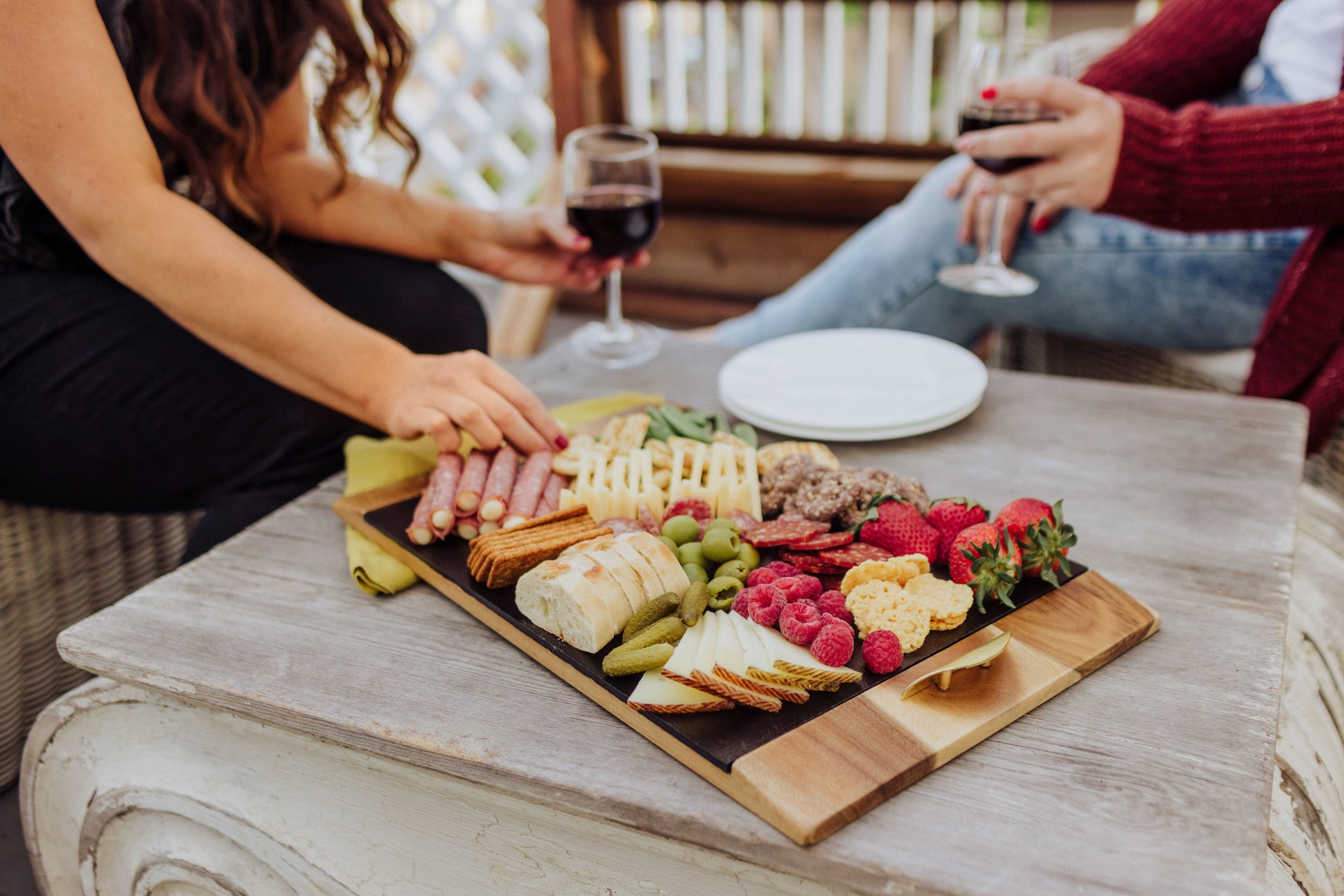 San Francisco 49ers - Covina Acacia and Slate Serving Tray