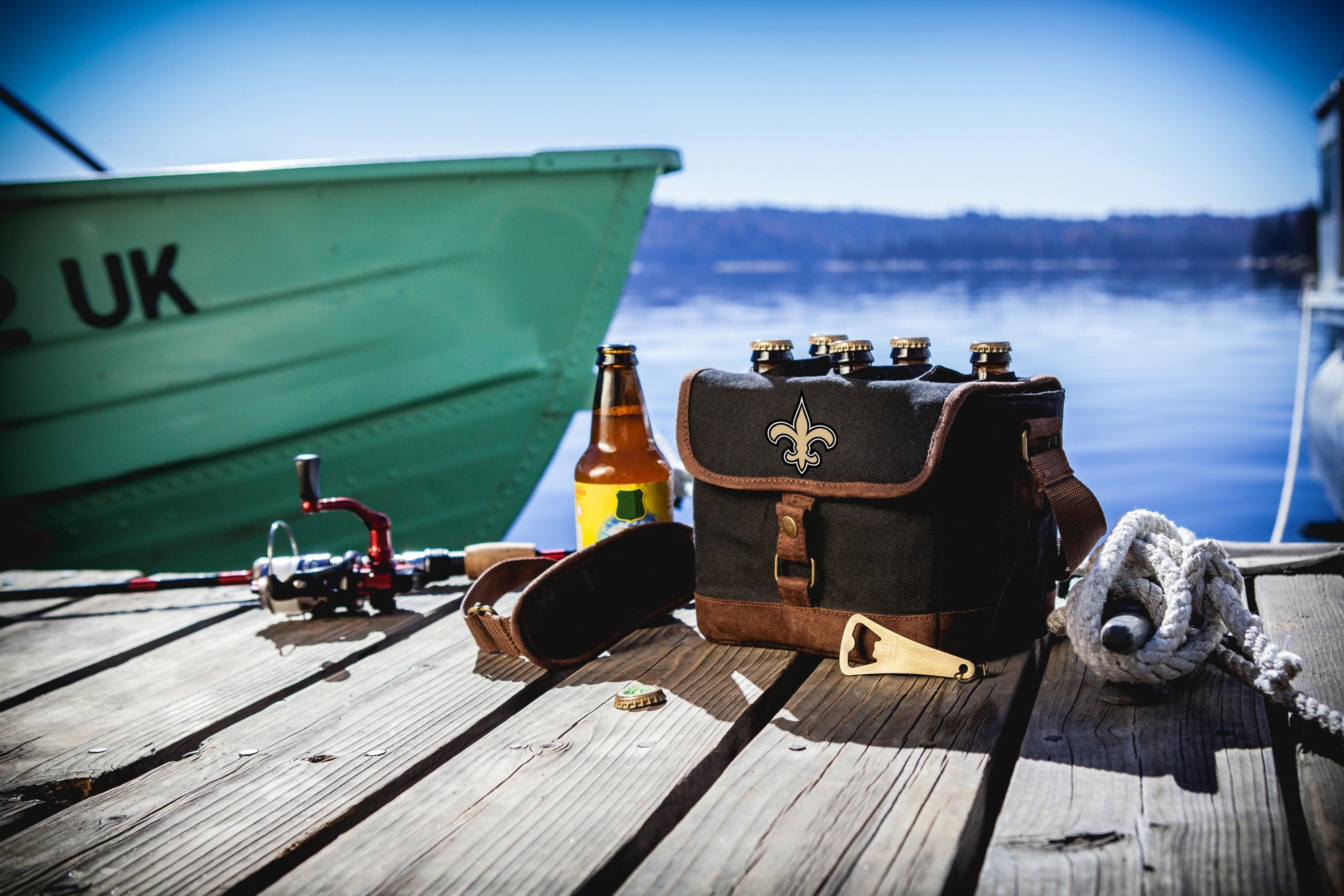 New Orleans Saints Beer Caddy Cooler Tote with Opener PICNIC