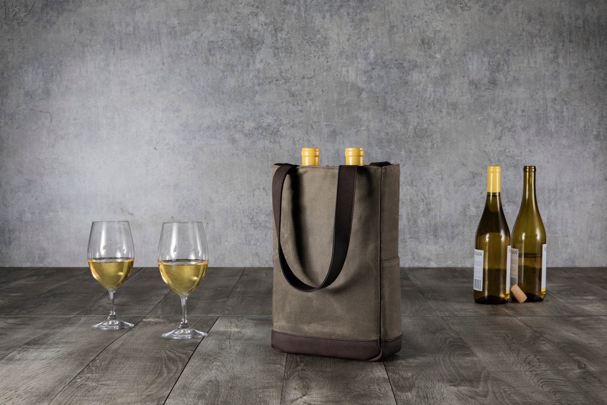 Raiders 2-Bottle Wine Cooler Bag - Khaki Green & Beige – PICNIC