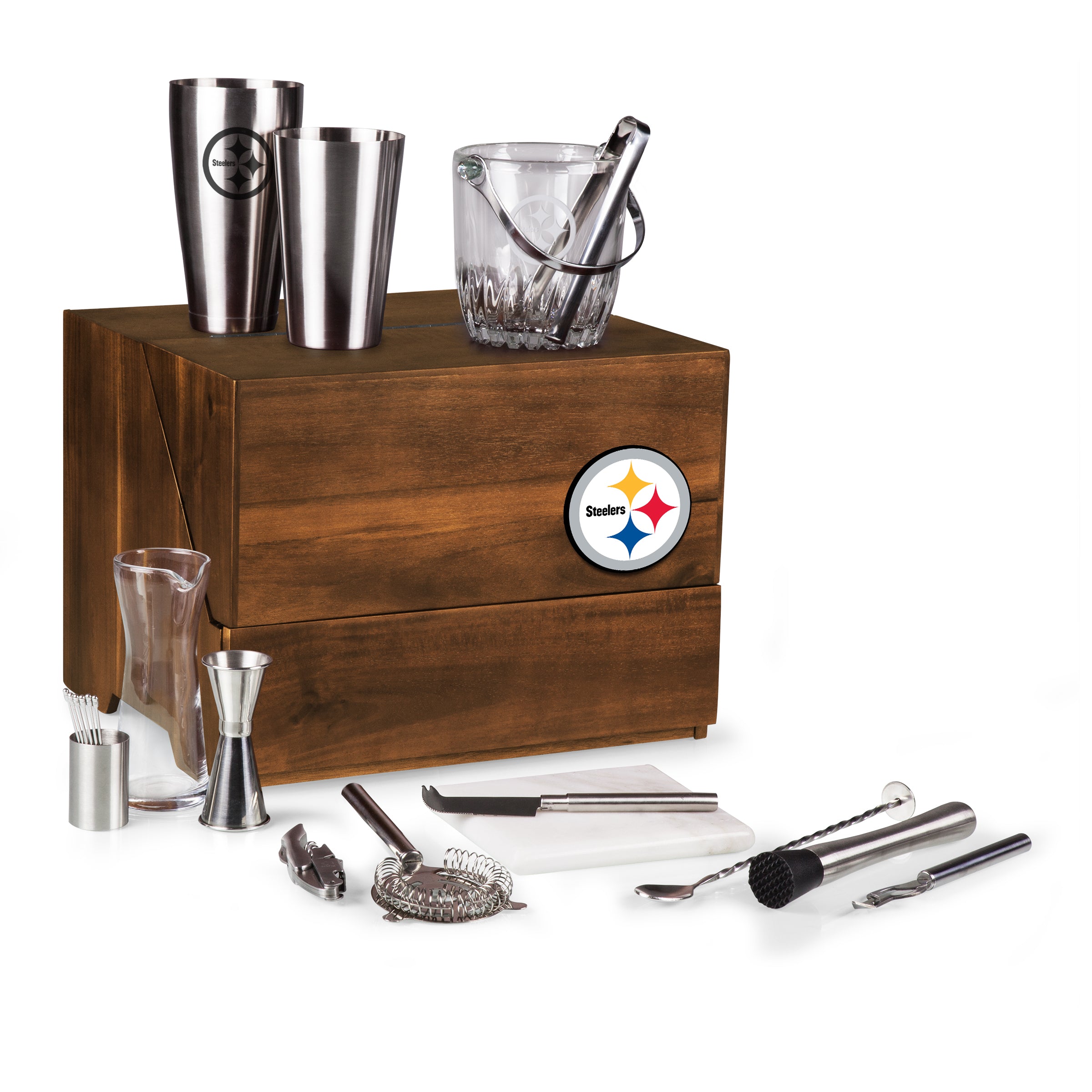 Pittsburgh Steelers - Madison Acacia Tabletop Bar Set – PICNIC