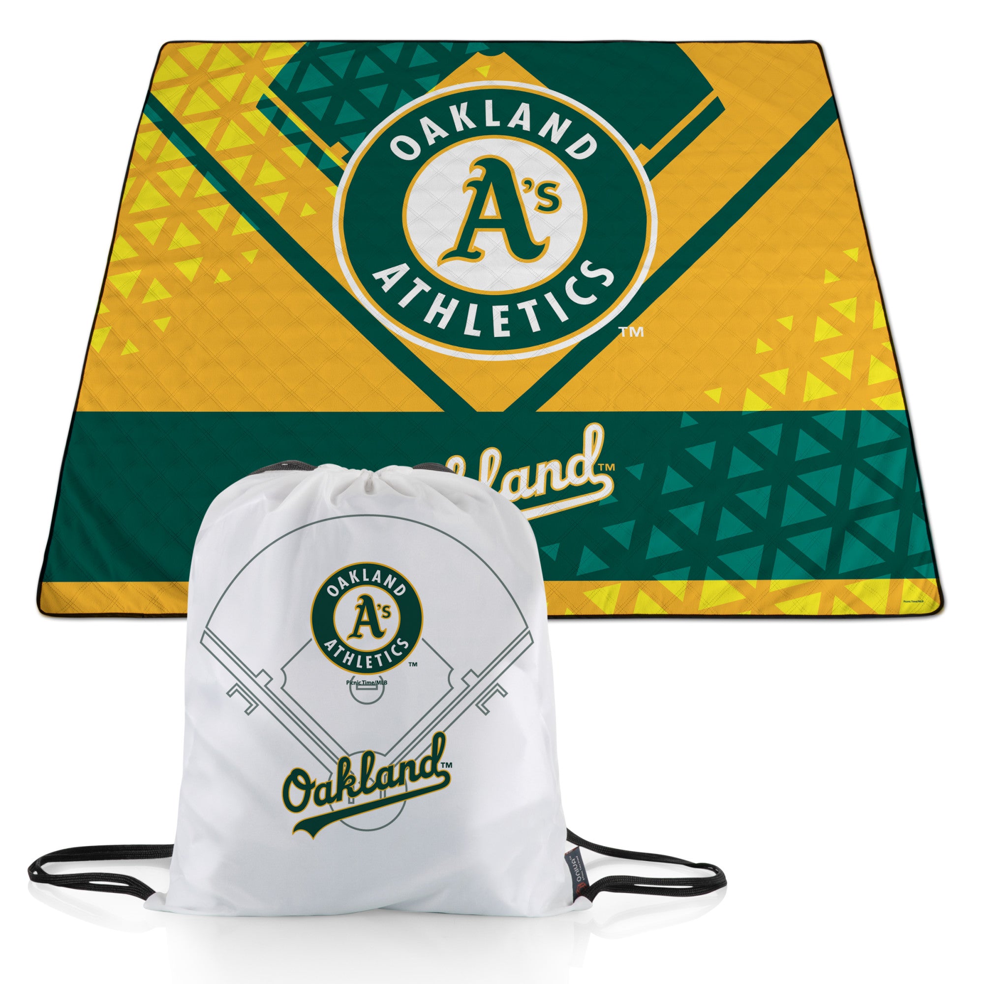 Logo Brands Oakland Athletics Plush Blanket