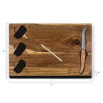 Green Bay Packers - Delio Acacia Cheese Cutting Board & Tools Set