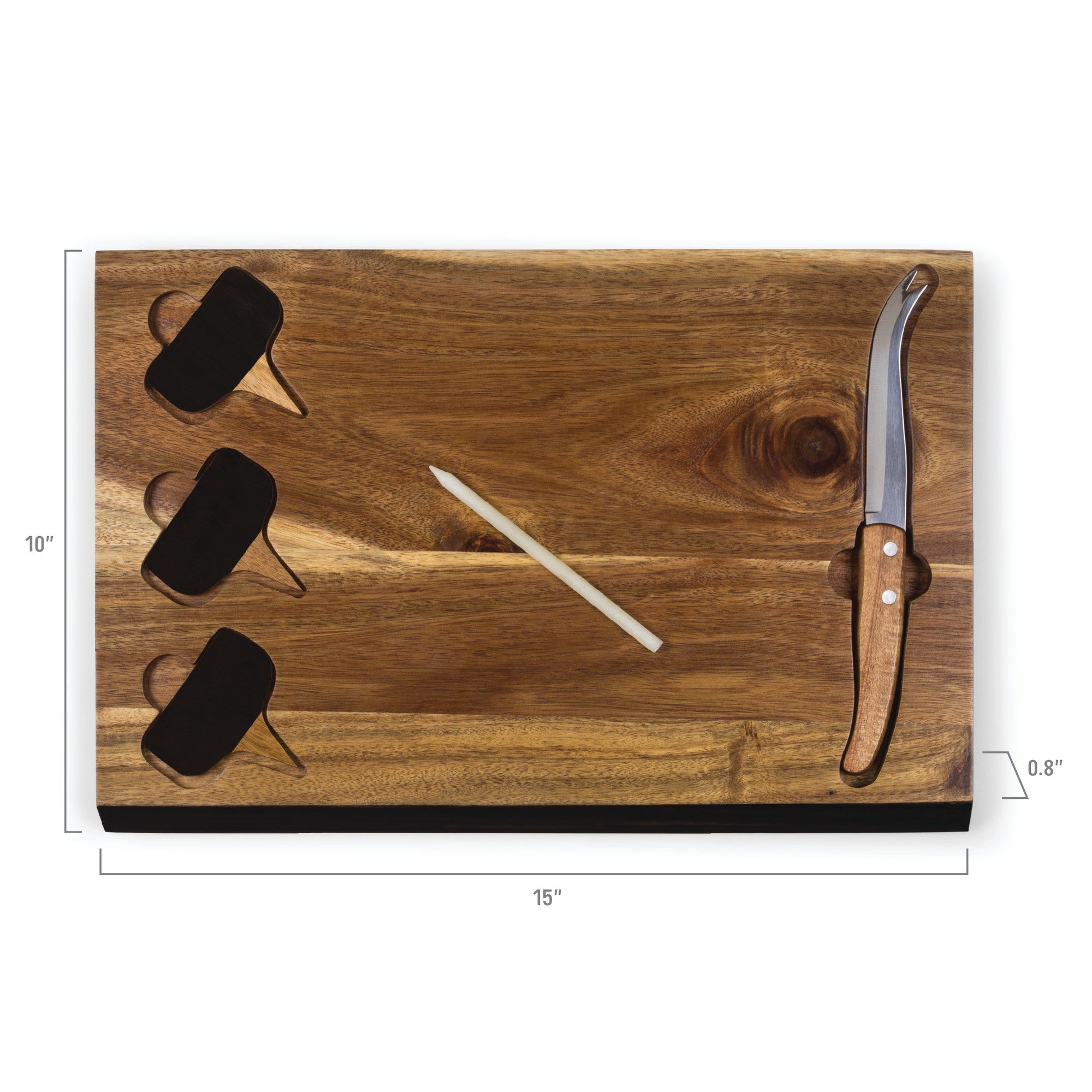 Cincinnati Bearcats - Delio Acacia Cheese Cutting Board & Tools Set