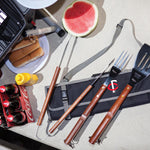 Minnesota Twins - 3-Piece BBQ Tote & Grill Set