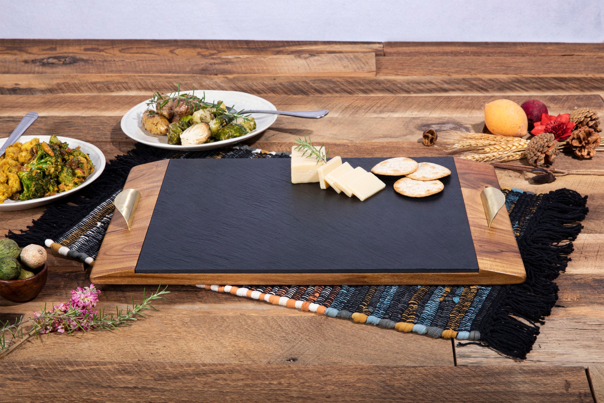 Oakland Athletics - Covina Acacia and Slate Serving Tray