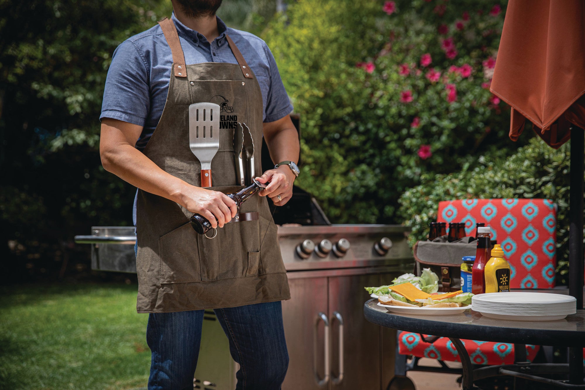 Cleveland Browns BBQ Apron with Tools