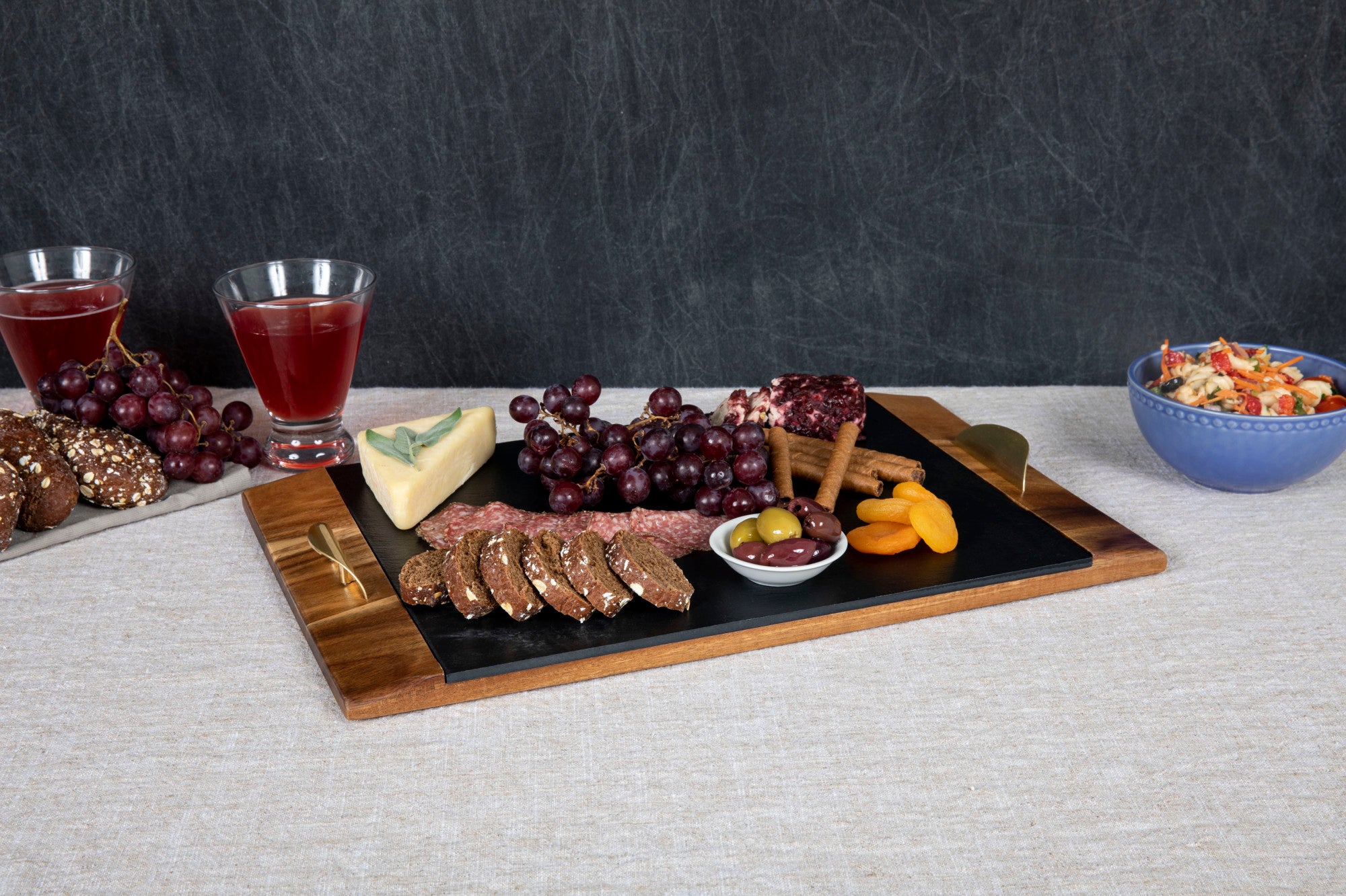 Milwaukee Brewers - Covina Acacia and Slate Serving Tray